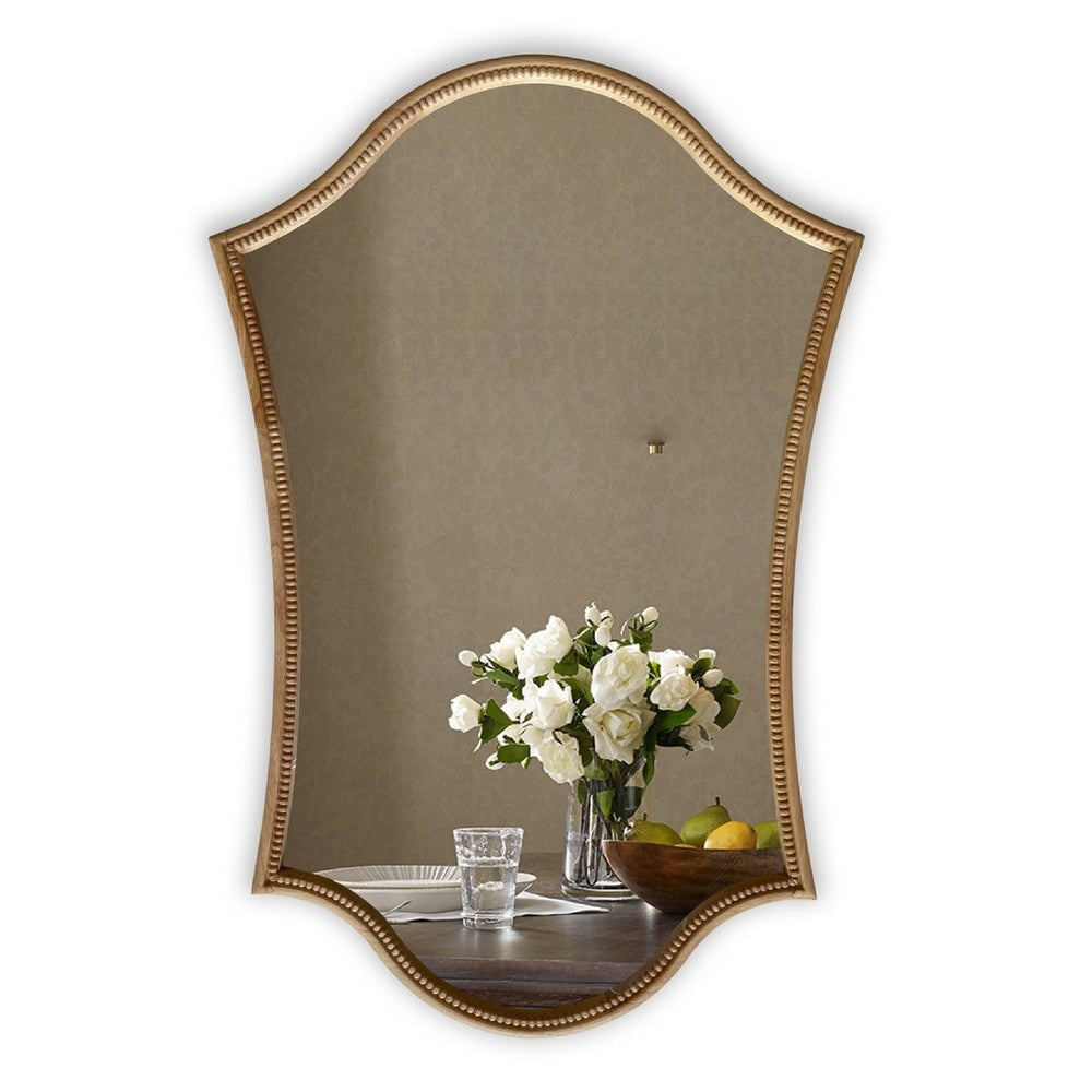 CHLOE’s Reflection Contemporary Maple Wood Finish Dual-Arched Framed Wall Mirror 30’’ Height CHL-CH8M812MW30-VAR