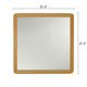 Reflection Maple Finish Square Framed Wall Mirror 21’’ Height CHL-CH8M827MW21-FSQ