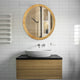 Reflection Maple Finish Framed Wall Mirror 28" Height