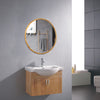 Reflection Maple Finish Framed Wall Mirror 32" Height