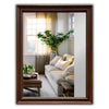 Reflection Vertical Hanging Wood Black/Golden Finish Rectangle Framed Wall Mirror 35’’ Height CHL-CH8M834BG35-VRT