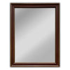 Reflection Vertical Hanging Wood Black/Golden Finish Rectangle Framed Wall Mirror 35" Height