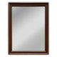 Reflection Vertical Hanging Wood Black/Golden Finish Rectangle Framed Wall Mirror 35" Height