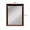 Reflection Vertical Hanging Wood Black/Golden Finish Rectangle Framed Wall Mirror 35’’ Height CHL-CH8M834BG35-VRT