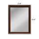 Reflection Vertical Hanging Wood Black/Golden Finish Rectangle Framed Wall Mirror 35’’ Height CHL-CH8M834BG35-VRT