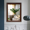 Reflection Vertical Hanging Wood Black/Golden Finish Rectangle Framed Wall Mirror 35’’ Height CHL-CH8M834BG35-VRT
