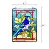 Lighting BLUEJAY Tiffany-style Animal Window Panel 24’’ Height CHL-CH8P002BA24-VRT