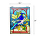 Lighting BLUEJAY Tiffany-style Animal Window Panel 24’’ Height CHL-CH8P002BA24-VRT