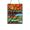 Chloe Lighting Dusk Tiffany-Style Landscape Stained Glass Window Panel 24’’ Height CHL-CH8P006OF24-VRT