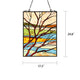 Chloe Lighting Dawn Tiffany-Style Landscape Stained Glass Window Panel 24’’ Height CHL-CH8P006TF24-VRT