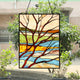 Chloe Lighting Dawn Tiffany-Style Landscape Stained Glass Window Panel 24’’ Height CHL-CH8P006TF24-VRT
