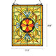 Chloe Lighting Adelia Tiffany-Style Victorian Stained Glass Window Panel 24’’ Height CHL-CH8P012GV24-VRT