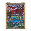 Chloe Lighting Spring Valley Tiffany-Style Landscape Stained Glass Window Panel 25’’ Height CHL-CH8P013PF25-VRT