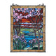 Chloe Lighting Spring Valley Tiffany-Style Landscape Stained Glass Window Panel 25’’ Height CHL-CH8P013PF25-VRT