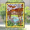Chloe Lighting Spring Valley Tiffany-Style Landscape Stained Glass Window Panel 25’’ Height CHL-CH8P013PF25-VRT