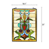Lighting ANTHURIUN Tiffany-style Floral Window Panel 24’’ Height CHL-CH8P017GV24-VRT