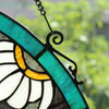 Chloe Lighting Green Darner Tiffany-Style Dragonfly Stained Glass Window Panel 20’’ Height CHL-CH8P021BD20-RND