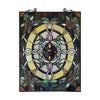Chloe Lighting Bonica Tiffany-Style Floral Stained Glass Window Panel 24’’ Height CHL-CH8P023RF24-VRT