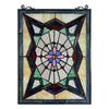 Chloe Lighting Eminent Tiffany-Style Geometric Stained Glass Window Panel 25’’ Height CHL-CH8P024GG25-VRT