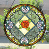 Chloe Lighting Enchanted Tiffany-Style Floral Stained Glass Window Panel 25" Height