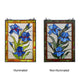 CHLOE Lighting BLUE SCARLETT Stained Glass Window Panel 24’’ Tall CHL-CH8P030BF24-VRT