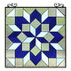 Chloe Lighting Labyrinth Tiffany-Style Geometric Stained Glass Window Panel 25" Height