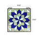 Chloe Lighting Labyrinth Tiffany-Style Geometric Stained Glass Window Panel 25’’ Height CHL-CH8P036BG25-SQR