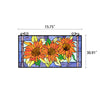 Chloe Lighting Helianthus Tiffany-Style Floral Stained Glass Window Panel 31’’ Width CHL-CH8P041OF31-HRT