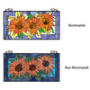 Chloe Lighting Helianthus Tiffany-Style Floral Stained Glass Window Panel 31’’ Width CHL-CH8P041OF31-HRT
