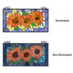 Chloe Lighting Helianthus Tiffany-Style Floral Stained Glass Window Panel 31’’ Width CHL-CH8P041OF31-HRT