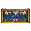 Chloe Lighting Oriental Tiffany-Style Floral Stained Glass Window Panel 34’’ Wide CHL-CH8P044GF34-HRT