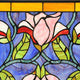 Chloe Lighting Oriental Tiffany-Style Floral Stained Glass Window Panel 34’’ Wide CHL-CH8P044GF34-HRT