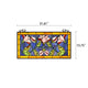 Chloe Lighting Oriental Tiffany-Style Floral Stained Glass Window Panel 34’’ Wide CHL-CH8P044GF34-HRT