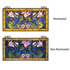 Chloe Lighting Oriental Tiffany-Style Floral Stained Glass Window Panel 34’’ Wide CHL-CH8P044GF34-HRT