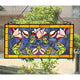 Chloe Lighting Oriental Tiffany-Style Floral Stained Glass Window Panel 34" Wide