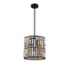 Lighting JOCELYN Contemporary 4 Lights Rubbed Bronze Mini Ceiling Pendant 12’’ Wide CHL-CH8R005RB12-DP4