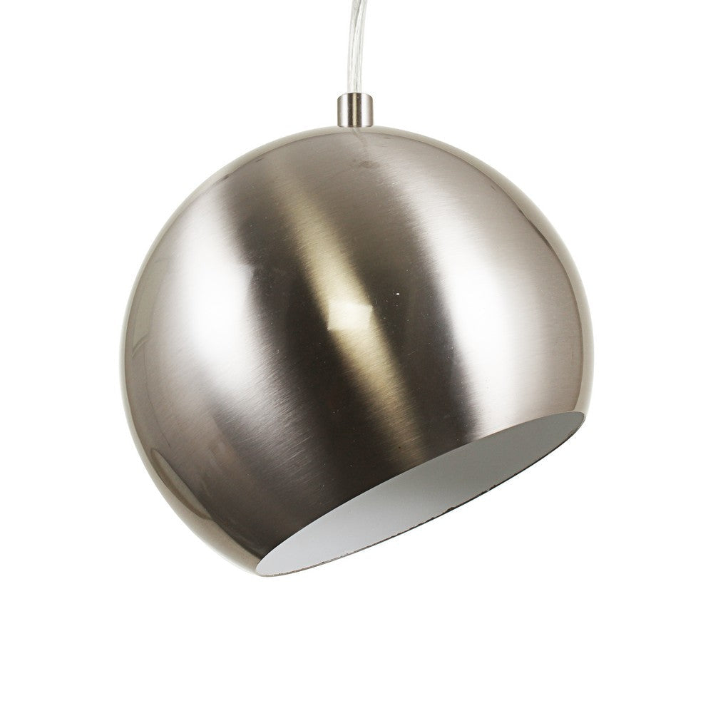 Lighting IRONCLAD Contemporary-Style 1 Light Brushed Nickel Ceiling Mini Pendant 8’’ Wide CHL-CH8S463BN08-DP1