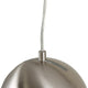 Lighting IRONCLAD Contemporary-Style 1 Light Brushed Nickel Ceiling Mini Pendant 8’’ Wide CHL-CH8S463BN08-DP1