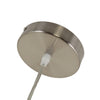Lighting IRONCLAD Contemporary-Style 1 Light Brushed Nickel Ceiling Mini Pendant 8’’ Wide CHL-CH8S463BN08-DP1