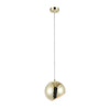 Lighting IRONCLAD Contemporary-Style 1 Light Plated Gold Ceiling Mini Pendant 8" Wide