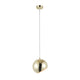 Lighting IRONCLAD Contemporary-Style 1 Light Plated Gold Ceiling Mini Pendant 8" Wide