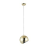Lighting IRONCLAD Contemporary-Style 1 Light Plated Gold Ceiling Mini Pendant 8’’ Wide CHL-CH8S463GD08-DP1