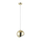 Lighting IRONCLAD Contemporary-Style 1 Light Plated Gold Ceiling Mini Pendant 8’’ Wide CHL-CH8S463GD08-DP1