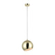 Lighting IRONCLAD Contemporary-Style 1 Light Plated Gold Ceiling Mini Pendant 8’’ Wide CHL-CH8S463GD08-DP1
