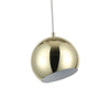 Lighting IRONCLAD Contemporary-Style 1 Light Plated Gold Ceiling Mini Pendant 8’’ Wide CHL-CH8S463GD08-DP1