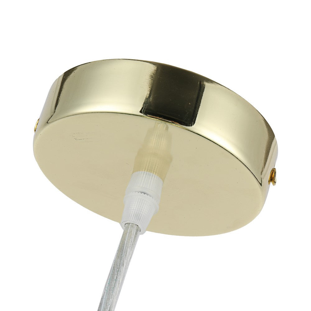 Lighting IRONCLAD Contemporary-Style 1 Light Plated Gold Ceiling Mini Pendant 8’’ Wide CHL-CH8S463GD08-DP1