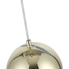 Lighting IRONCLAD Contemporary-Style 1 Light Plated Gold Ceiling Mini Pendant 8’’ Wide CHL-CH8S463GD08-DP1