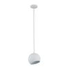 Lighting IRONCLAD Contemporary-Style 1 Light Matt White Ceiling Mini Pendant 8’’ Wide CHL-CH8S463WH08-DP1