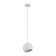 Lighting IRONCLAD Contemporary-Style 1 Light Matt White Ceiling Mini Pendant 8’’ Wide CHL-CH8S463WH08-DP1