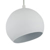 Lighting IRONCLAD Contemporary-Style 1 Light Matt White Ceiling Mini Pendant 8’’ Wide CHL-CH8S463WH08-DP1